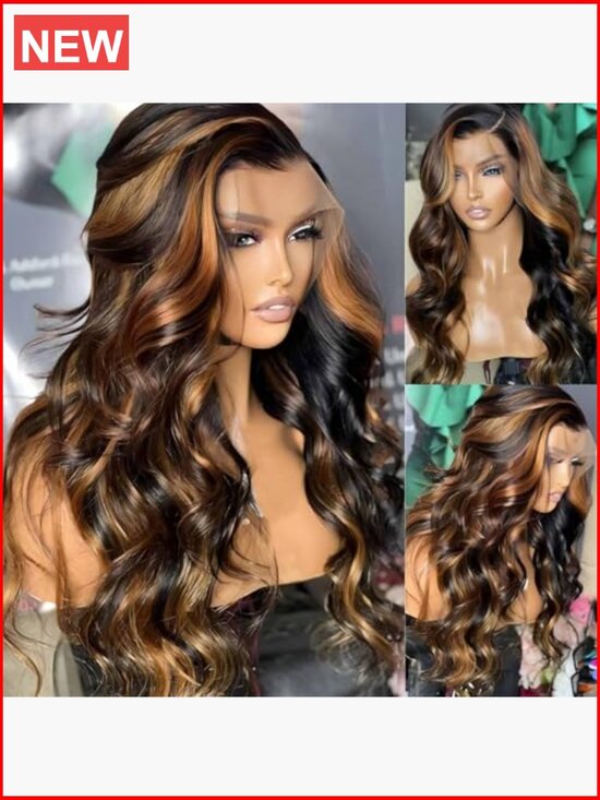 180 Density 28 Inch Human Hair Body Wave Lace Front Wig Pre Plucked Glueless